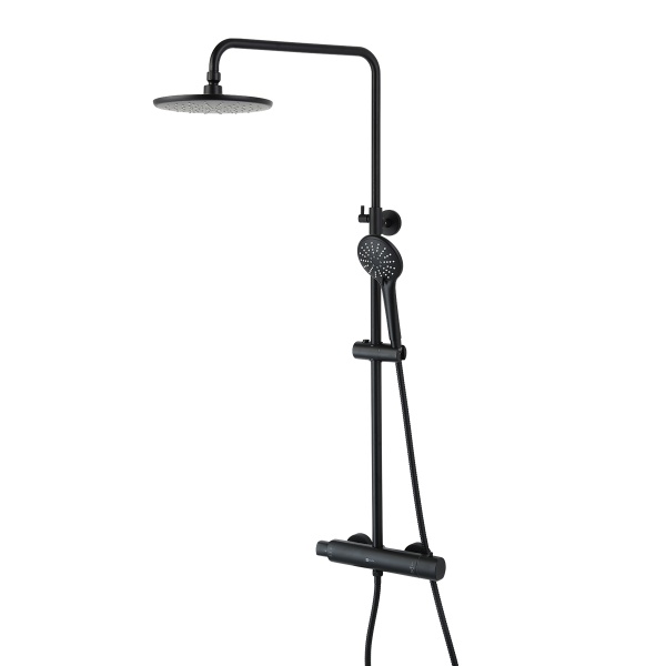 Смеситель Lemark Bronx LM3770BL для душа термостатический с верхней душ. лейкой "Тропический дождь" Смеситель Lemark Bronx LM3770BL для душа термостатический с верхней душ. лейкой "Тропический дождь"