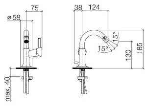 LAFLEUR Смеситель для биде, хром VILLEROY(DB) в Сочи и Адлере LAFLEUR Смеситель для биде, хром VILLEROY(DB) в Сочи и Адлере