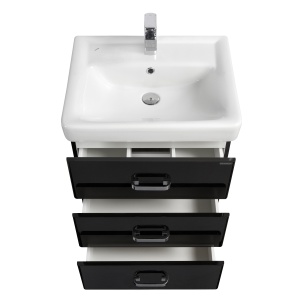 АМЕРИНА 60 М 3 ящика на ножках тумба черный глянец (тигода 60) АМЕРИНА 60 М 3 ящика на ножках тумба черный глянец (тигода 60)