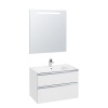 Тумба под раковину Roca THE GAP 800 мм, 2 ящика, подвесная, белый глянец (A857399806) в Сочи и Адлере