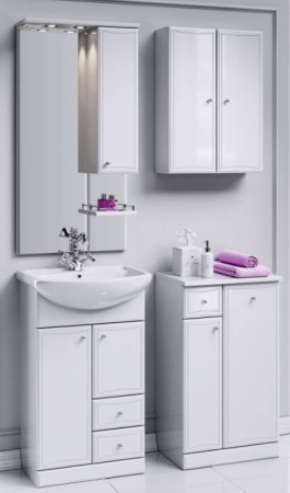 БАРСЕЛОНА 50 Тумба напольная с ящиком, бельевой корзиной и дверцей на петлях с плавным закрыванием (Ш50хВ85хГ35) в Сочи и Адлере