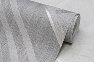 Обои WallSecret Comfort горячего тиснения на флизелиновой основе 1,06*10,05м, тёмно-серый мотив в Сочи и Адлере