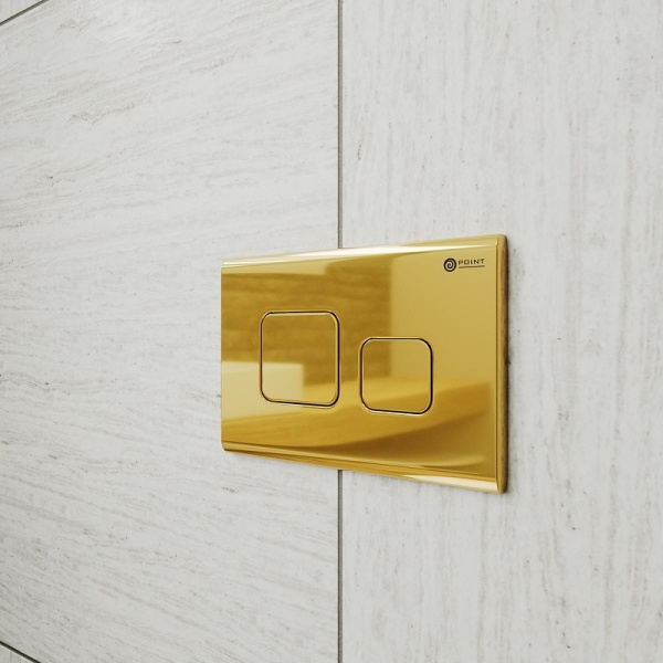 Клавиша смыва Point Афина PN44041G для инсталляции, золото в Сочи и Адлере Клавиша смыва Point Афина PN44041G для инсталляции, золото в Сочи и Адлере