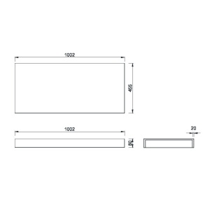 Столешница прямая FLAT 100см в Сочи и Адлере Столешница прямая FLAT 100см в Сочи и Адлере