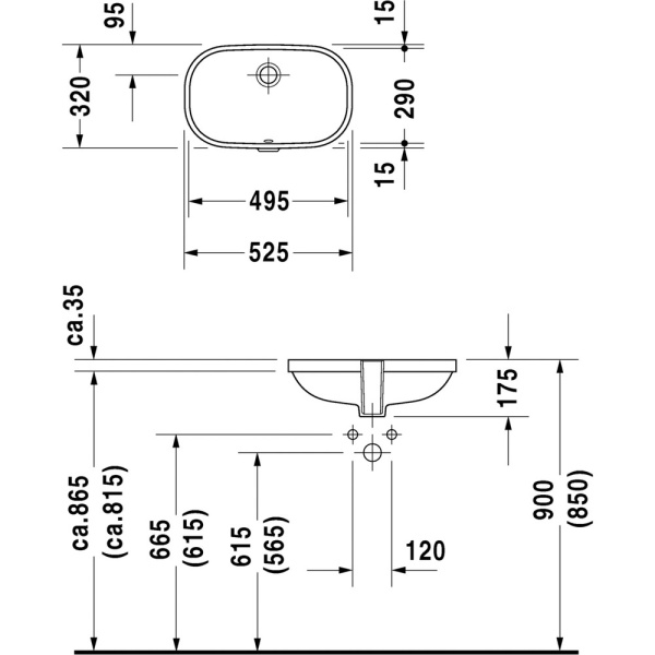 D-CODE Раковина встраиваемая снизу 49x29 см, в Сочи и Адлере D-CODE Раковина встраиваемая снизу 49x29 см, в Сочи и Адлере