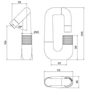 Смеситель для умывальника, TWISBBTi01 в Сочи и Адлере