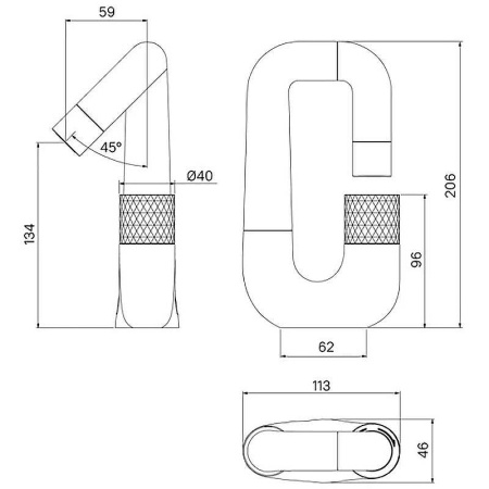 Смеситель для умывальника, TWISBBTi01 в Сочи и Адлере