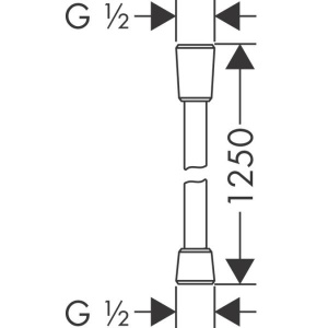 28272000 HG Шланг Isiflex 1,25 м, ½’ в Сочи и Адлере