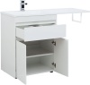 Тумба под раковину напольная Aquanet Токио 68 (1 ящ) белый, под раковину Эстет Даллас 130  в Сочи и Адлере