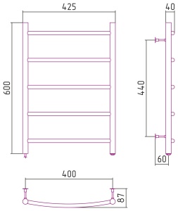 ЭПС СТИЛЬЕ "Формат 40 П" 800х500 (5) Г16 (74 Вт) в Сочи и Адлере ЭПС СТИЛЬЕ "Формат 40 П" 800х500 (5) Г16 (74 Вт) в Сочи и Адлере