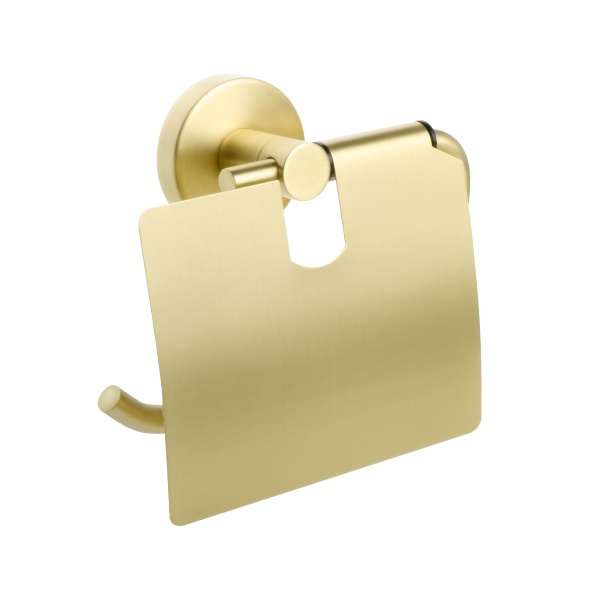 &quot;COMFORT GOLD&quot; Бумагодержатель с крышкой золото-сатин FX-87010