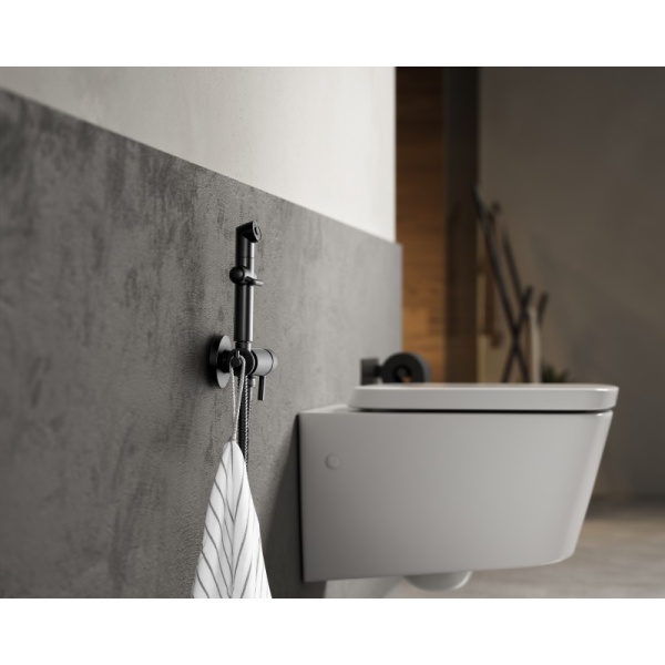 Смеситель Lemark Solo LM7166BL с гигиеническим душем, встраиваемый в Сочи и Адлере