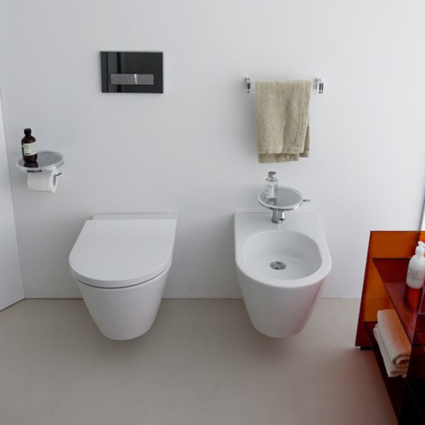 KARTELL Биде подвесной с 1 отверст. д/смесит.,б/боковых отверстий для /37х54,5х35,5/ (бел) в Сочи и Адлере