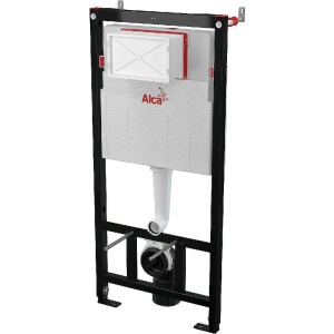 Инсталляция для унитаза Alca Plast 3в1, кнопка смыва белая