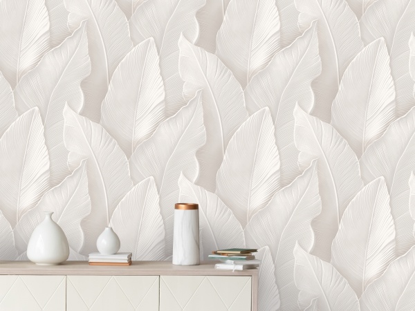 Обои Victoria Stenova YAMAIKA винил на флизелиновой основе, 1.06*10.05 м, бежевый мотив в Сочи и Адлере