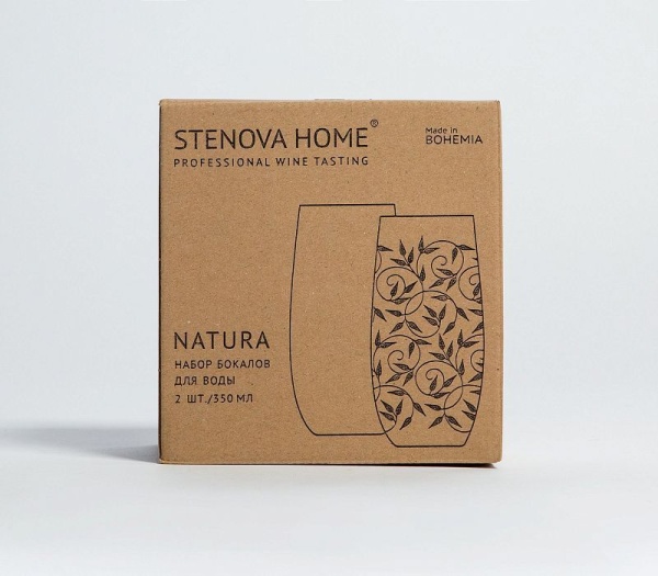 Набор стаканов Natura, МАТЕРИАЛ: Хрустальное стекло, ОБЪЕМ: 350 мл, В НАБОРЕ: 2 шт в Сочи и Адлере
