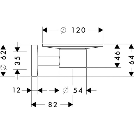 40515000 HG Logis Мыльница стеклянная, с держателем в Сочи и Адлере