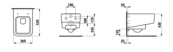 PRO S RIMLESS Унитаз подвесной,  глубокое смывание 53*36.5*35 бел в Сочи и Адлере PRO S RIMLESS Унитаз подвесной,  глубокое смывание 53*36.5*35 бел в Сочи и Адлере