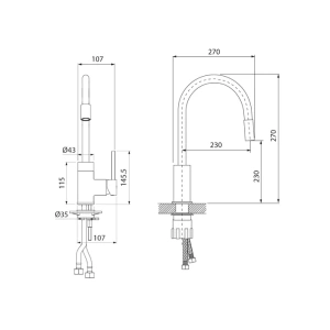 Смеситель для кухни,  Kitchen 360, IDDIS, K36SBJBi05 в Сочи и Адлере Смеситель для кухни,  Kitchen 360, IDDIS, K36SBJBi05 в Сочи и Адлере