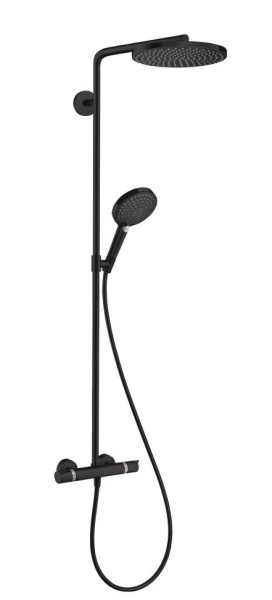 Душевая колонна Hansgrohe Raindance Select S Showerpipe 240 1 jet with PowderRain, черный матовый (27633670) Душевая колонна Hansgrohe Raindance Select S Showerpipe 240 1 jet with PowderRain, черный матовый (27633670)
