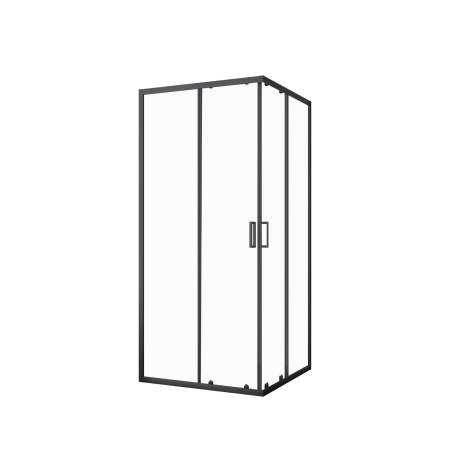 Душевое ограждениe 90*90*195 черный,6ммс