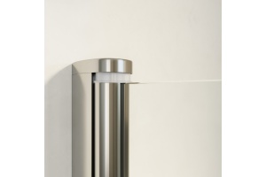 Дверь в душевой проем, профиль хром глянц., стекло прозр. 135 см правая сторона, открытие вовнутрь и наружу в Сочи и Адлере