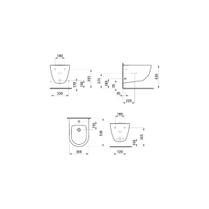 LAUFEN PRO  Биде подвесное с 1 отв. бел в Сочи и Адлере LAUFEN PRO  Биде подвесное с 1 отв. бел в Сочи и Адлере
