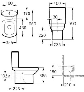 Низ к унитазу DAMA SENSO напольный в Сочи и Адлере Низ к унитазу DAMA SENSO напольный в Сочи и Адлере