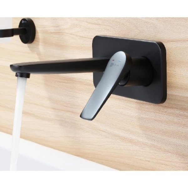 Смеситель Lemark Bronx LM3726BL для умывальника встраиваемый, черный Смеситель Lemark Bronx LM3726BL для умывальника встраиваемый, черный