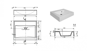 Раковина Эстет Комфорт 59 ФР-00000805 над стиральной машиной Белая в Сочи и Адлере