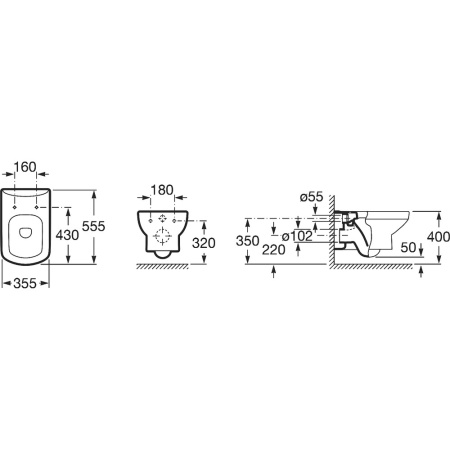 Низ к унитазу DAMA SENSO подвесной в Сочи и Адлере