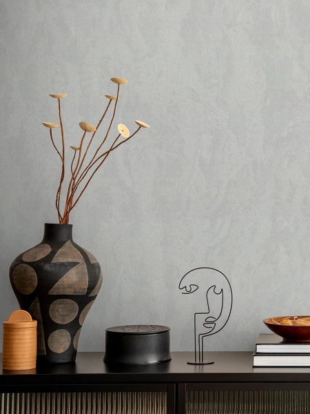 Обои ЕвроДекор Adriana Diamond, винил горячего тиснения на флизелиновой основе, 1,06*10,05м, Серый однотон