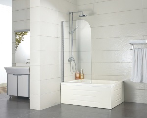 Душевая шторка Azario MERRIT 700*1500, 5 мм, цвет профиля СЕРЕБРО в Сочи и Адлере