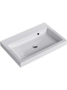 ИНФИНИТИ 60 Тумба подвесная с одним ящиком в белом глянцевом цвете с умывальником из литьевого мрамора ИНФИНИТИ 60 (Ш60хВ45хГ40) в Сочи и Адлере ИНФИНИТИ 60 Тумба подвесная с одним ящиком в белом глянцевом цвете с умывальником из литьевого мрамора ИНФИНИТИ 60 (Ш60хВ45хГ40) в Сочи и Адлере