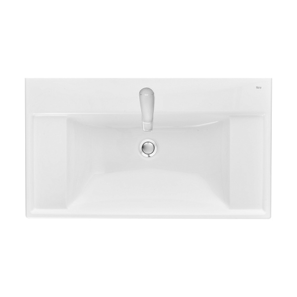 Раковина мебельная Roca Ona 800х460 литьевой мрамор (ZRU9307562) в Сочи и Адлере Раковина мебельная Roca Ona 800х460 литьевой мрамор (ZRU9307562) в Сочи и Адлере