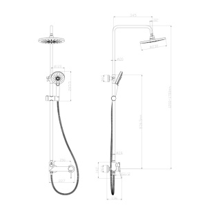 Смеситель Lemark Minima LM3860C для душа с верхней душевой лейкой "Тропический дождь", хром в Сочи и Адлере Смеситель Lemark Minima LM3860C для душа с верхней душевой лейкой "Тропический дождь", хром в Сочи и Адлере