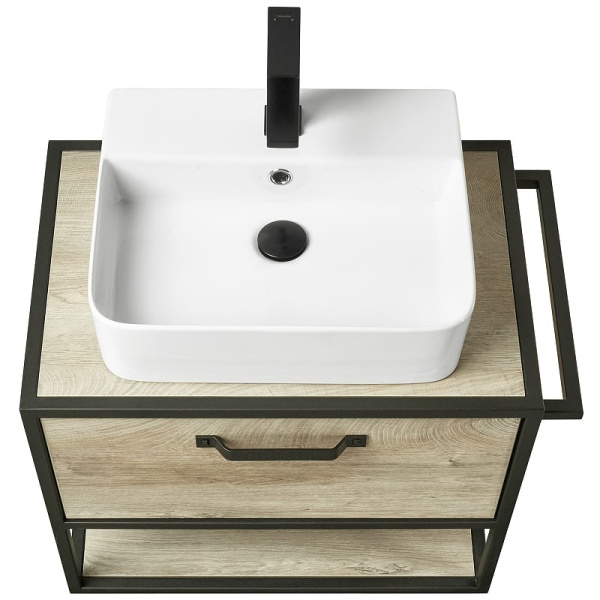 Тумба-умывальник Акватон Лофт Фабрик 65, дуб эндгрейн без раковины (доп.выписать раковину Фабиа 65) в Сочи и Адлере Тумба-умывальник Акватон Лофт Фабрик 65, дуб эндгрейн без раковины (доп.выписать раковину Фабиа 65) в Сочи и Адлере