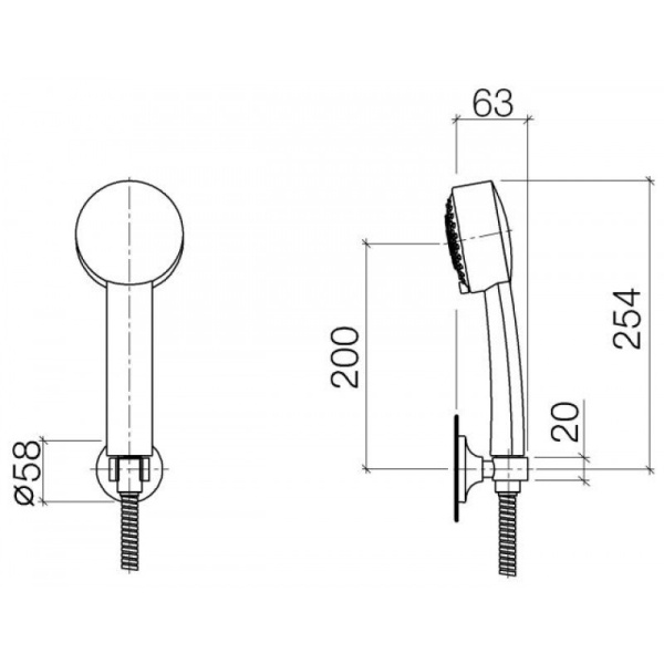 Dorn Bracht La Fleur гарнитур душевой со шлангом chrom в Сочи и Адлере