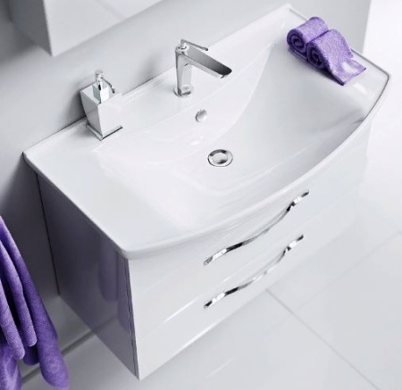 АЛЛЕГРО 105 Тумба подвесная, два ящика с раковиной СТИЛЬ 105 (Ш105,5хВ58,6хГ49,5) в Сочи и Адлере