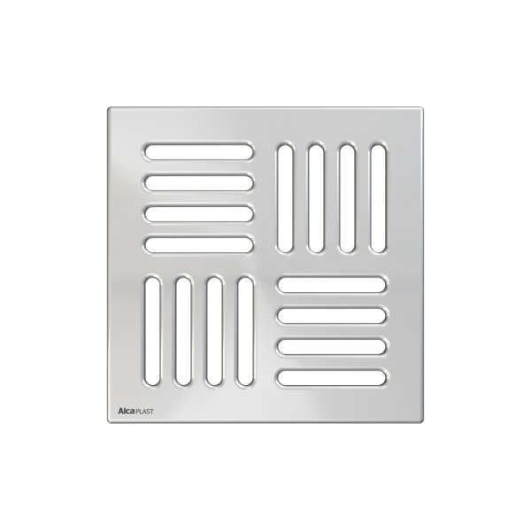 Сливной трап 105 × 105/50, подводка – прямая, решетка – нержавеющая сталь, гидрозатвор – комби в Сочи и Адлере