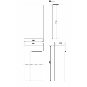 COMFORTY. Тумба-умывальник "Асти-40" дуб темно-коричневый с раковиной CREA 40, P-UM-CRE40/1 в Сочи и Адлере COMFORTY. Тумба-умывальник "Асти-40" дуб темно-коричневый с раковиной CREA 40, P-UM-CRE40/1 в Сочи и Адлере