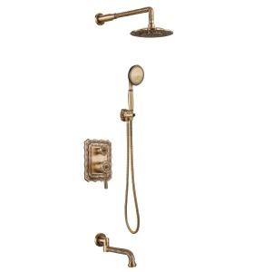 Смеситель Lemark Jasmine LM6622B для ванны и душа встраиваемый с дополнит. 1-функц. лейкой, бронза Смеситель Lemark Jasmine LM6622B для ванны и душа встраиваемый с дополнит. 1-функц. лейкой, бронза