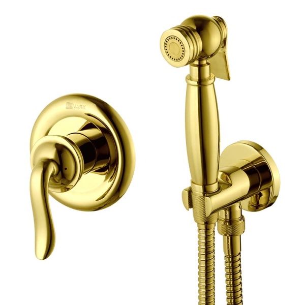 Гигиенический душ встраиваемый Lemark Brava LM4719G золото