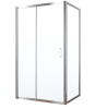 Душевой уголок ZA-F TUR NOVO h1900 120*90 08 01 профиль хром глянценвый стекло прозрачное в Сочи и Адлере