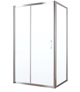 Душевой уголок ZA-F TUR NOVO h1900 120*90 08 01 профиль хром глянценвый стекло прозрачное в Сочи и Адлере