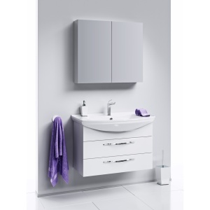 МС 80 Зеркальный шкаф с двумя дверьми на петлях с плавным закрыванием (Ш80хВ70хГ15) в Сочи и Адлере МС 80 Зеркальный шкаф с двумя дверьми на петлях с плавным закрыванием (Ш80хВ70хГ15) в Сочи и Адлере