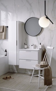 ACCENT 75 Тумба с умывальником Malaga 750, цвет белый, ACC0175W в Сочи и Адлере