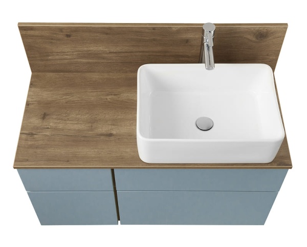 МИШЕЛЬ 100 Тумба-умывальник дуб рустикальный-фьорд (раковина приобретается отдельно умывальник накладной Infinity 60) со столешницей в Сочи и Адлере МИШЕЛЬ 100 Тумба-умывальник дуб рустикальный-фьорд (раковина приобретается отдельно умывальник накладной Infinity 60) со столешницей в Сочи и Адлере