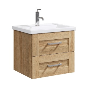 ФОСТЕР 60 Тумба ДУБ СОНОМА подвесная, два ящика со столешницей светло-черная без раковины ДЖОЙ ФОСТЕР 60 Тумба ДУБ СОНОМА подвесная, два ящика со столешницей светло-черная без раковины ДЖОЙ