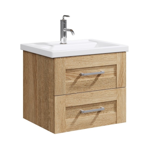 ФОСТЕР 60 Тумба ДУБ СОНОМА подвесная, два ящика со столешницей светло-черная без раковины ДЖОЙ ФОСТЕР 60 Тумба ДУБ СОНОМА подвесная, два ящика со столешницей светло-черная без раковины ДЖОЙ